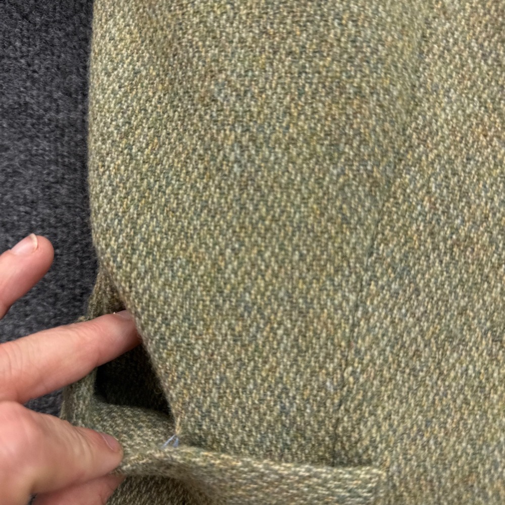 Lauren Ralph Lauren Blazer Womens 8P Green Wool Blend Tweed Equestrian Button - Picture 9 of 14